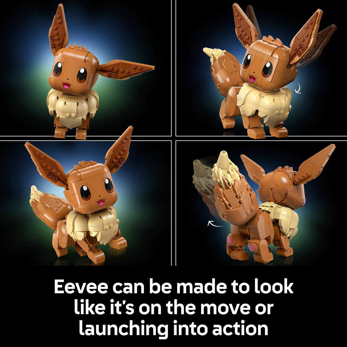 LEGO Pokémon Eevee Brick Figure Building Set 72151 587 Pieces Desk Decor 18+