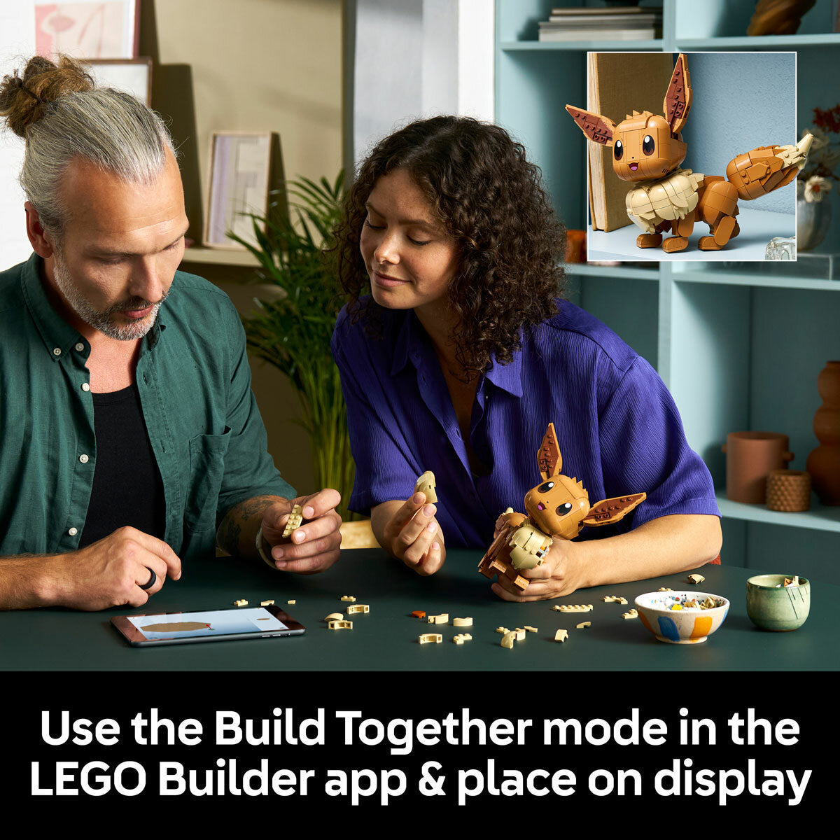 LEGO Pokémon Eevee Brick Figure Building Set 72151 587 Pieces Desk Decor 18+