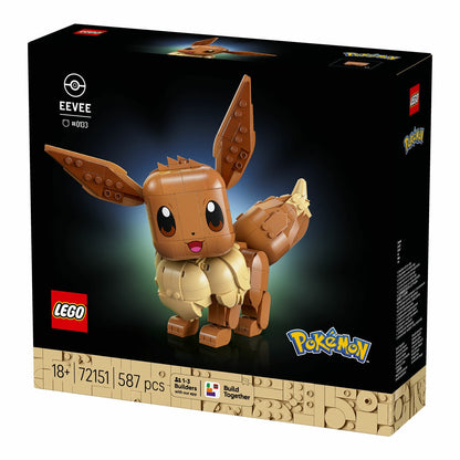 LEGO Pokémon Eevee Brick Figure Building Set 72151 587 Pieces Desk Decor 18+