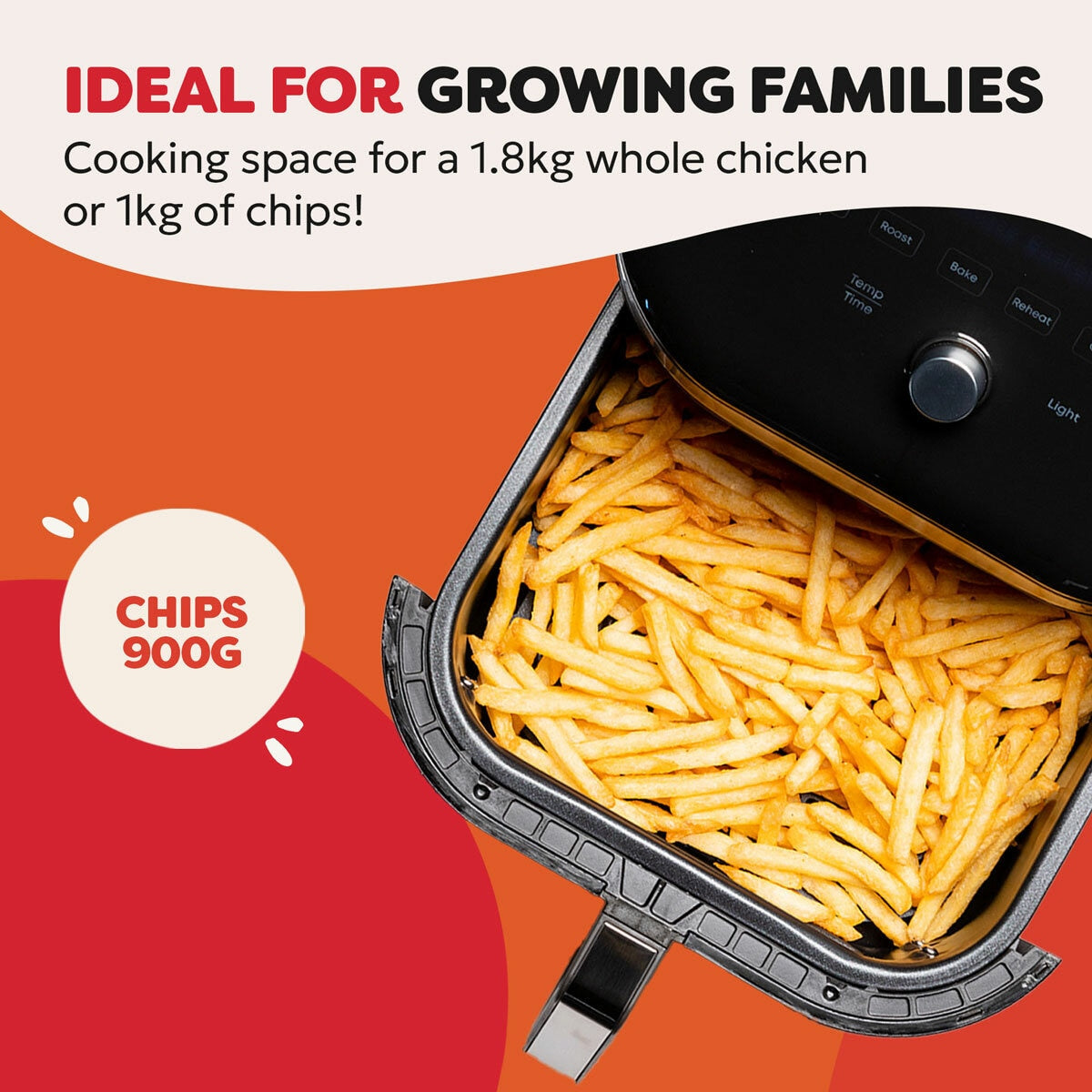 Instant Pot Vortex Plus ClearCook Air Fryer 5.7L 1700W 6 Programme Black