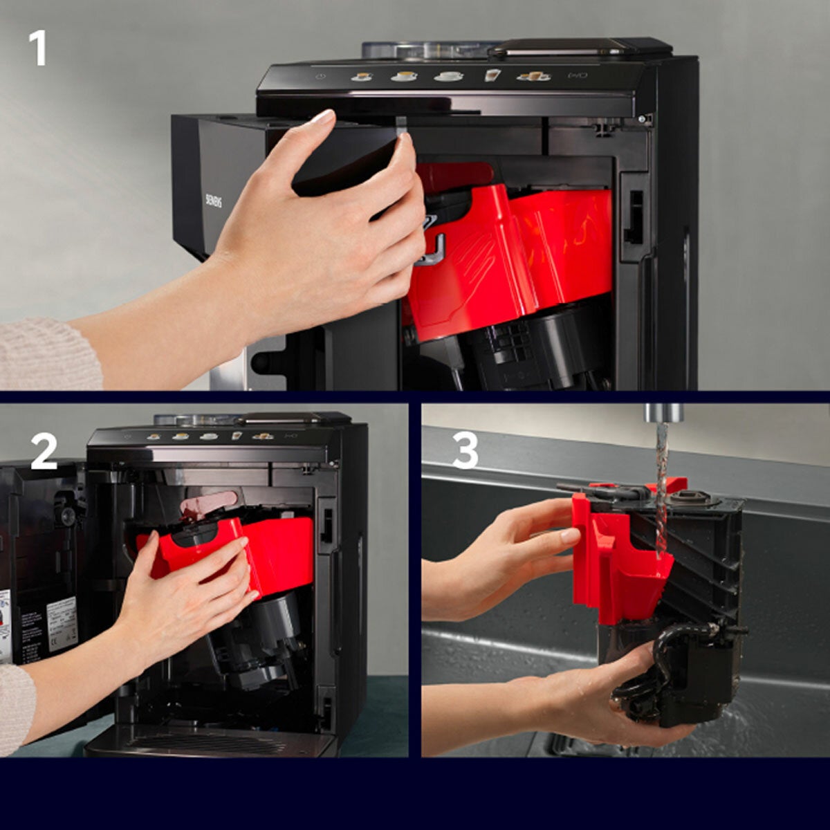 Siemens EQ500 Bean to Cup Coffee Machine TP513GB9 1500W 15 Bar Piano Black