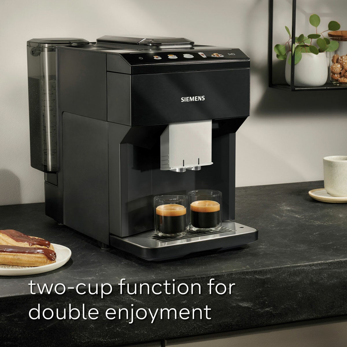 Siemens EQ500 Bean to Cup Coffee Machine TP513GB9 1500W 15 Bar Piano Black
