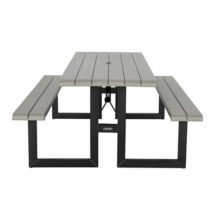 Lifetime 6ft (1.83m) Folding Picnic Table - Model 60481, 41kg, Grey