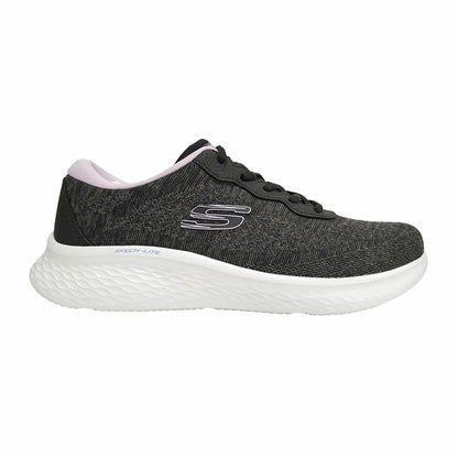 Skechers Ladies Lite Pro Trainer Black Beige Lightweight Women Shoes UK 4-8