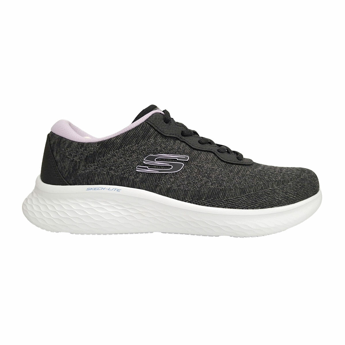 Skechers Ladies Lite Pro Trainer Black Beige Lightweight Women Shoes UK 4-8