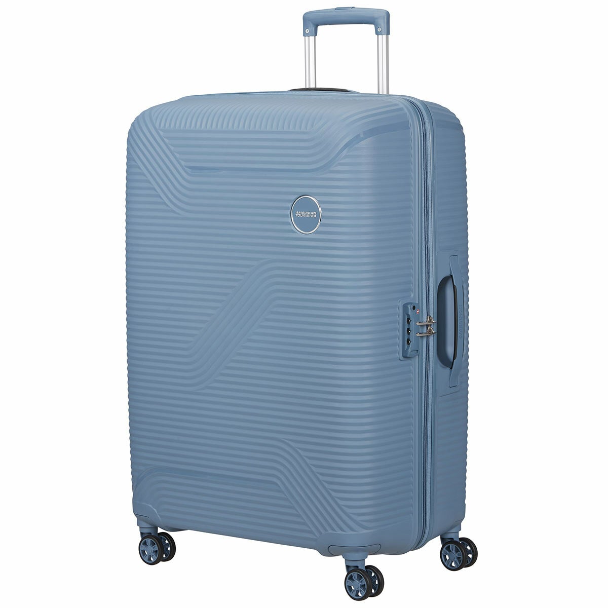 American Tourister Bonjoy 79cm Large Hardside PP Spinner Suitcase TSA Lock Blue