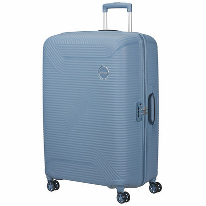 American Tourister Bonjoy 79cm Large Hardside PP Spinner Suitcase TSA Lock Blue