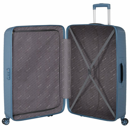 American Tourister Bonjoy 79cm Large Hardside PP Spinner Suitcase TSA Lock Blue
