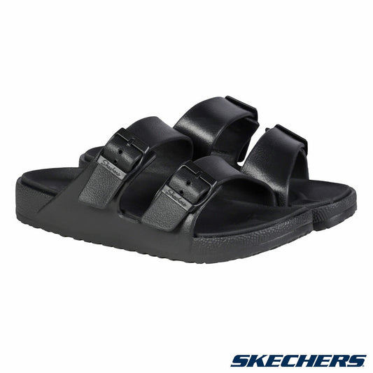Skechers Cali Breeze Womens Arch Comfort Slip On Sandal Black Summer Shoes