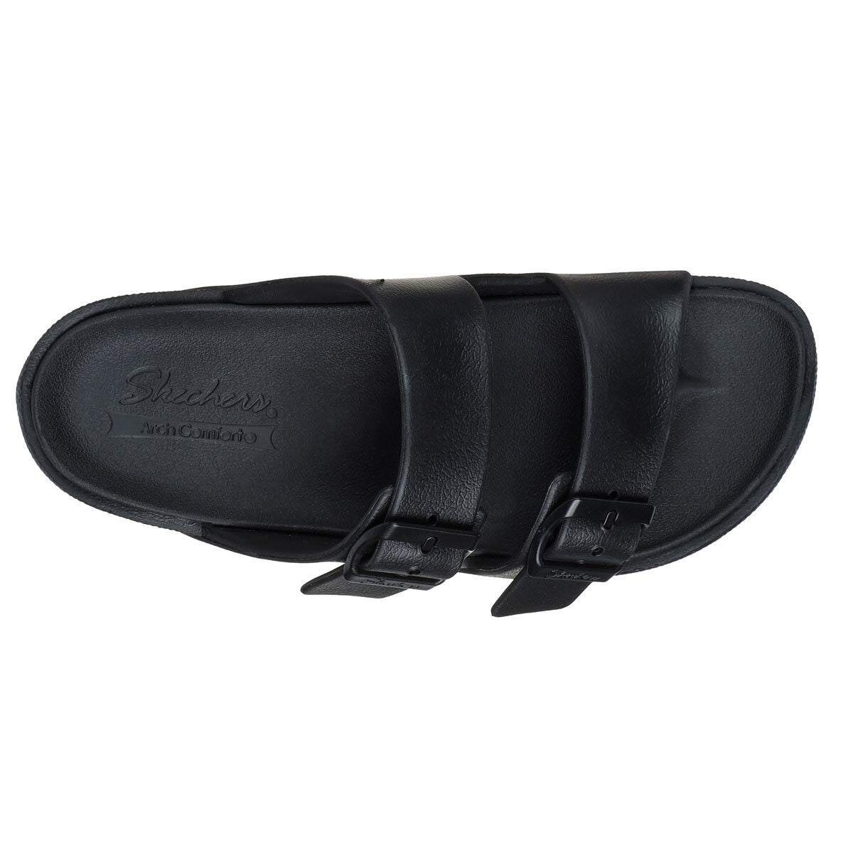 Skechers Cali Breeze Womens Arch Comfort Slip On Sandal Black Summer Shoes
