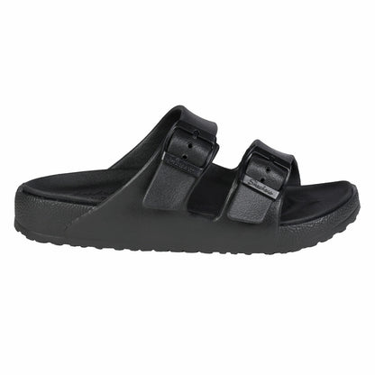 Skechers Cali Breeze Womens Arch Comfort Slip On Sandal Black Summer Shoes