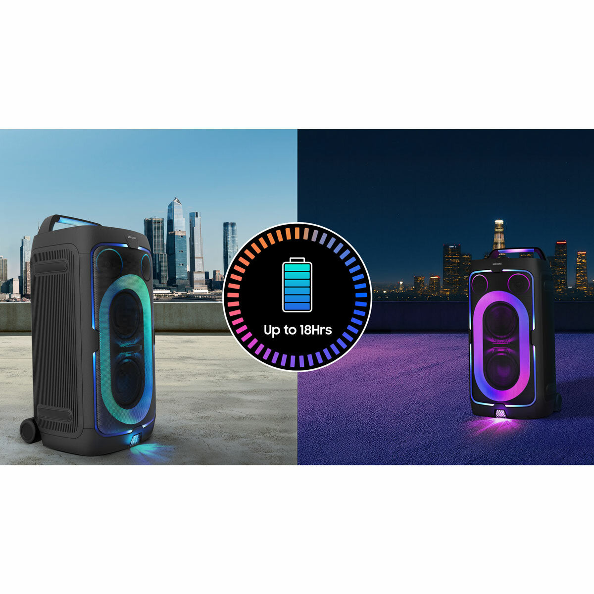 Samsung MX-ST50F Tower Party Speaker 240W Bluetooth Portable IPX4 Black 73cm