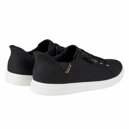 Skechers Ladies Bountiful Swift Fit Slip On Trainers Black White Size UK 5