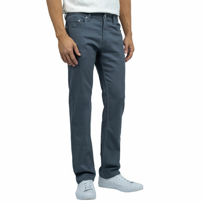 Jachs Men's Slate Grey Commuter Chino Trousers 5 Pocket Smart Casual Pants
