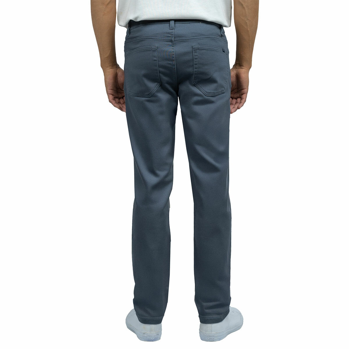 Jachs Men's Slate Grey Commuter Chino Trousers 5 Pocket Smart Casual Pants