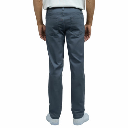 Jachs Men's Slate Grey Commuter Chino Trousers 5 Pocket Smart Casual Pants