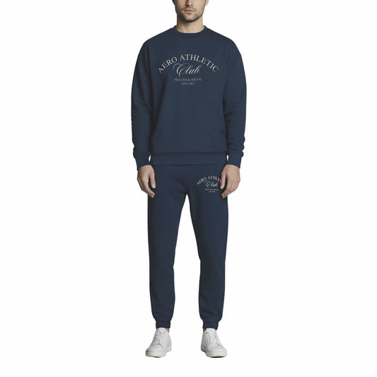 Aeropostale Men's Navy Jogger Sweatpants Casual Bottoms Slim Fit Size XL