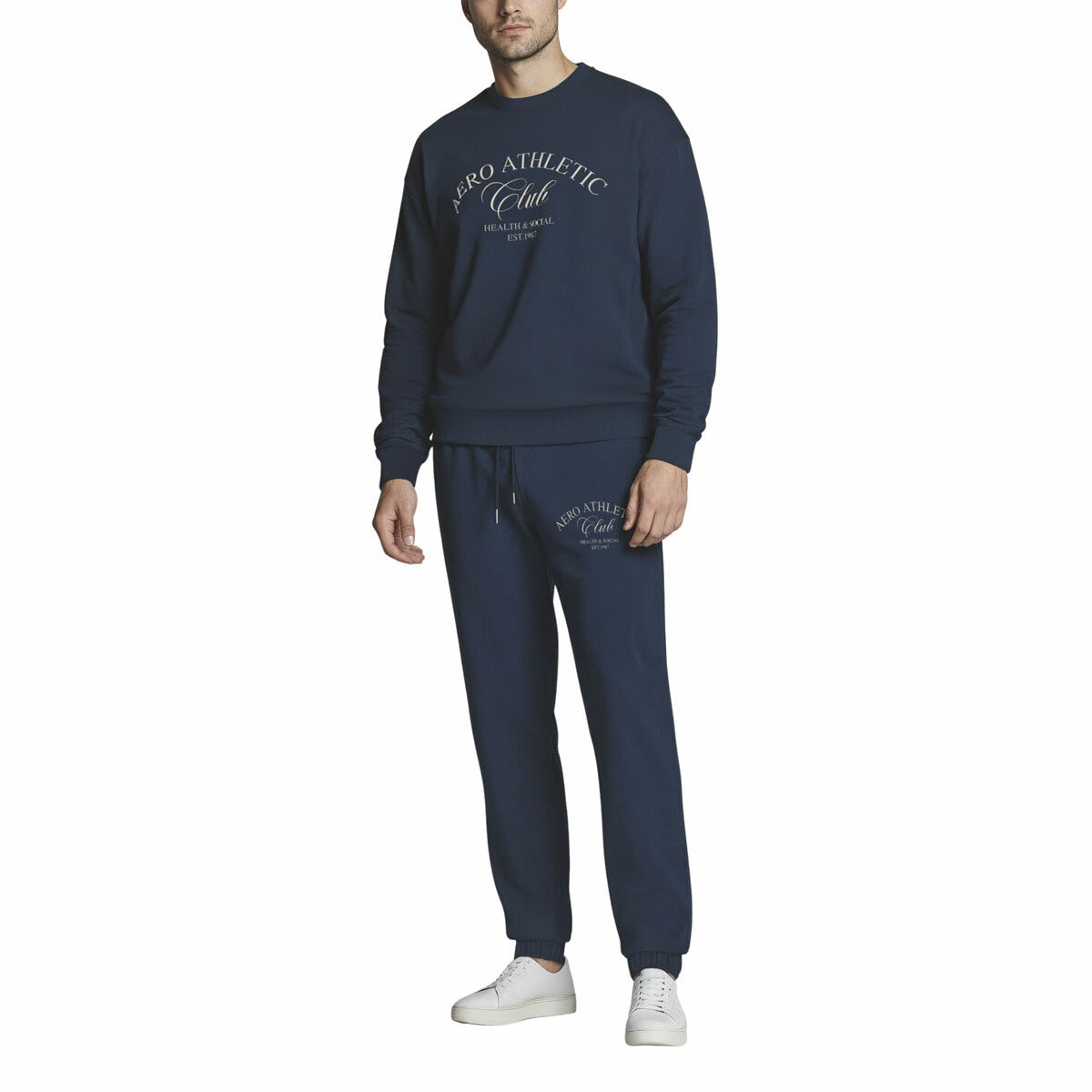 Aeropostale Men's Navy Jogger Sweatpants Casual Bottoms Slim Fit Size XL