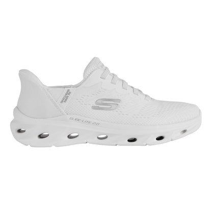 Skechers Ladies Glide-Step Swift Fit Slip On Trainers UK Sizes 4-8 White