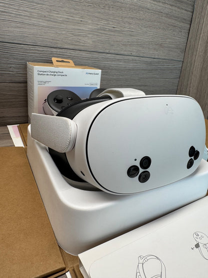 Meta Quest 3S 256GB VR Headset All-in-One Virtual Reality Gaming White Bundle