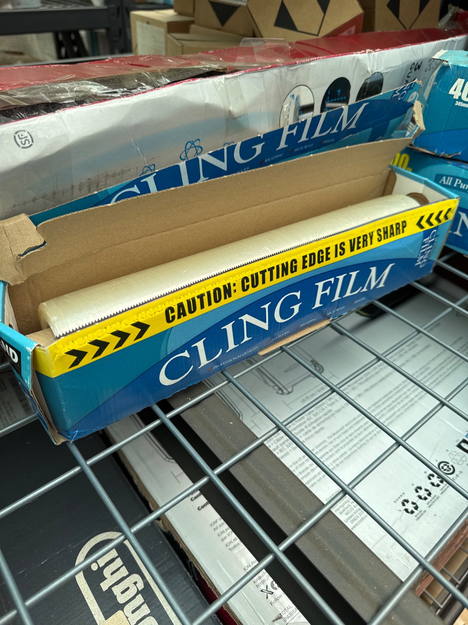 Kirkland Signature Cling Film 400m x 345mm Professional Grade Food Wrap Kitchen
