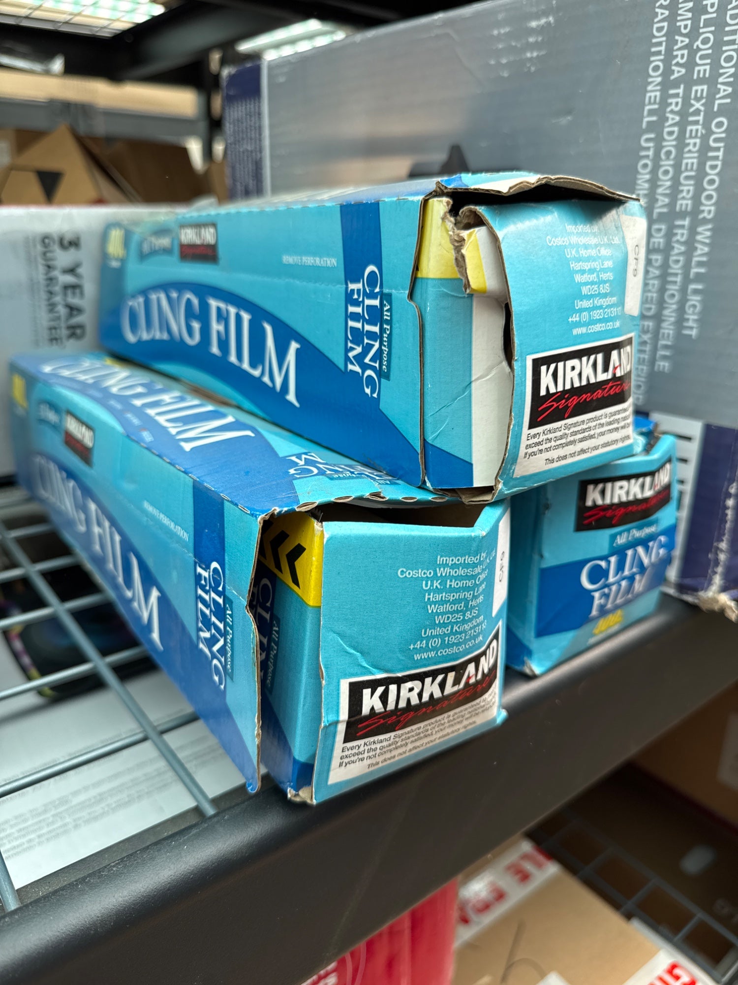 Kirkland Signature Cling Film 400m x 345mm Professional Grade Food Wrap Kitchen