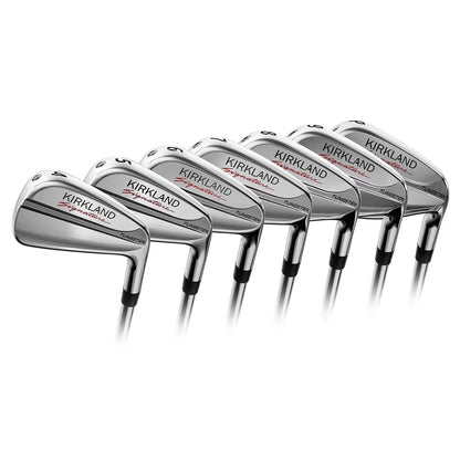 Kirkland Signature Golf Iron Set 7-Piece Right Handed Stiff Flex Carbon Steel