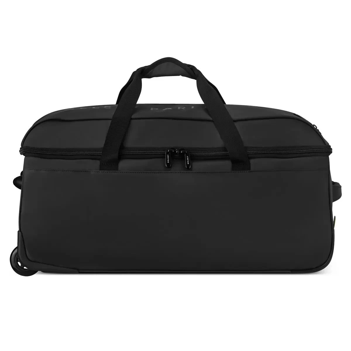 Delsey Wheeled Duffel Bag Black Travel Luggage Rolling Suitcase 73cm 28.7”