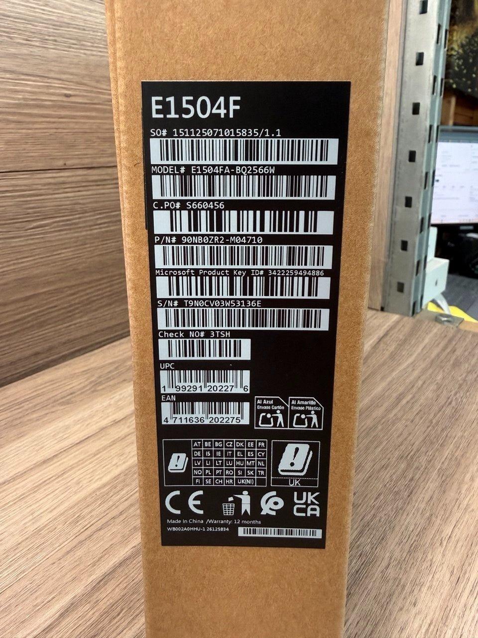 ASUS Vivobook Go, AMD Ryzen 5, 16GB RAM, 512GB SSD, 15.6 Laptop, E1504FA-BQ2566W