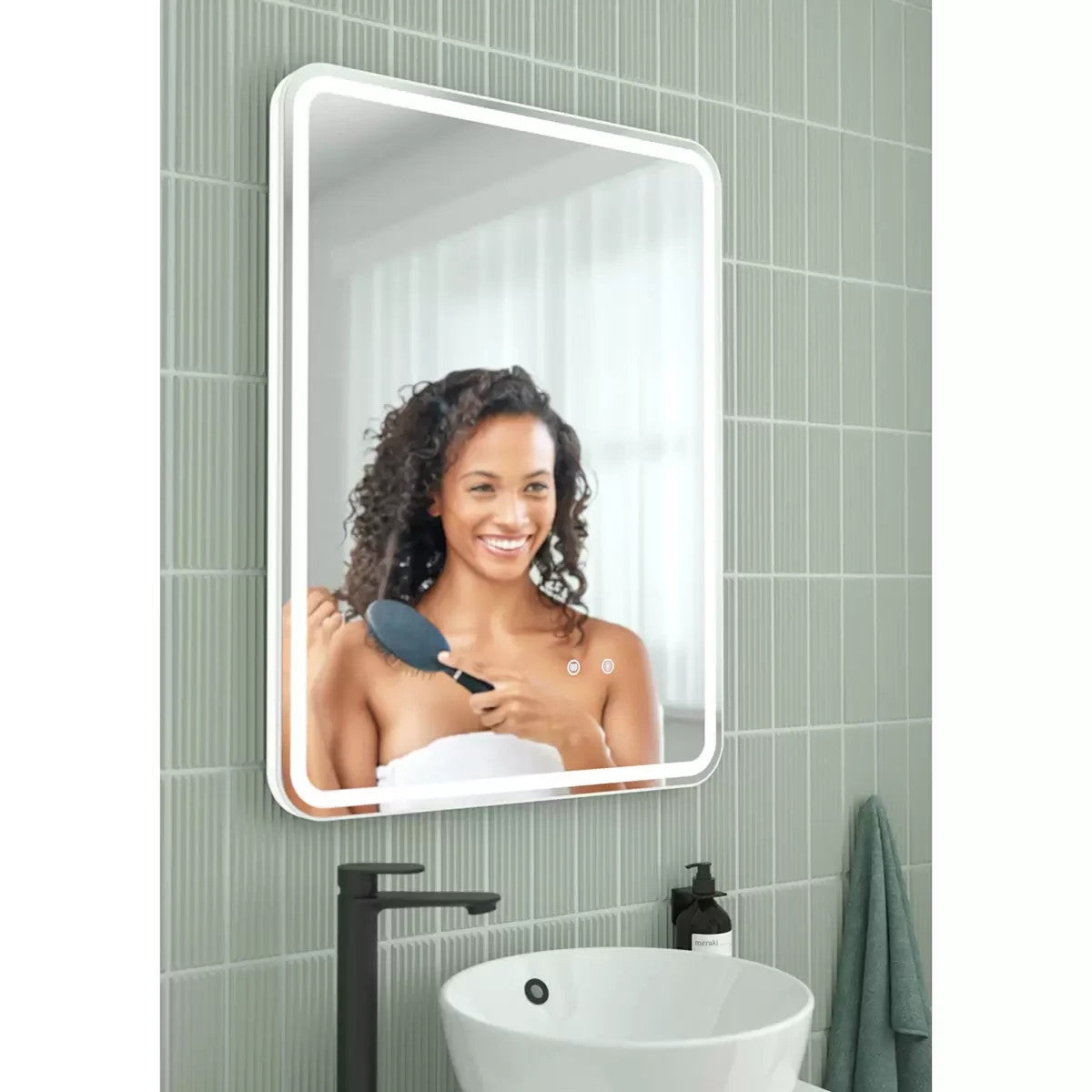 Roper Rhodes Rimini Back Lit Mirror With Demister And Sensor Control 60x80x2.8cm