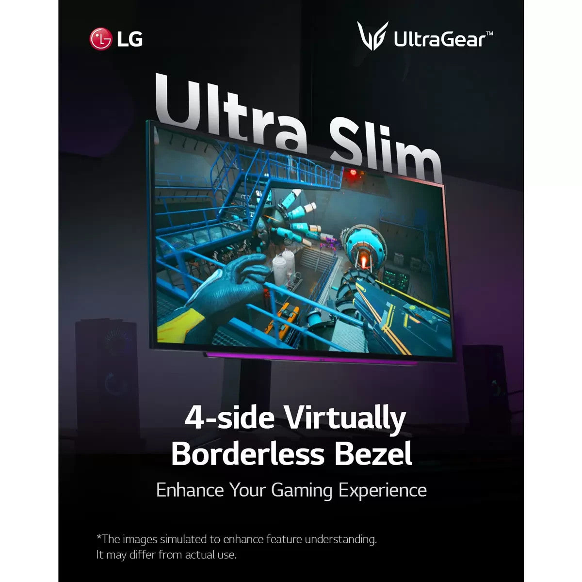 LG UltraGear 27 Inch QHD 240Hz OLED Gaming Monitor, 27GS95QE-B