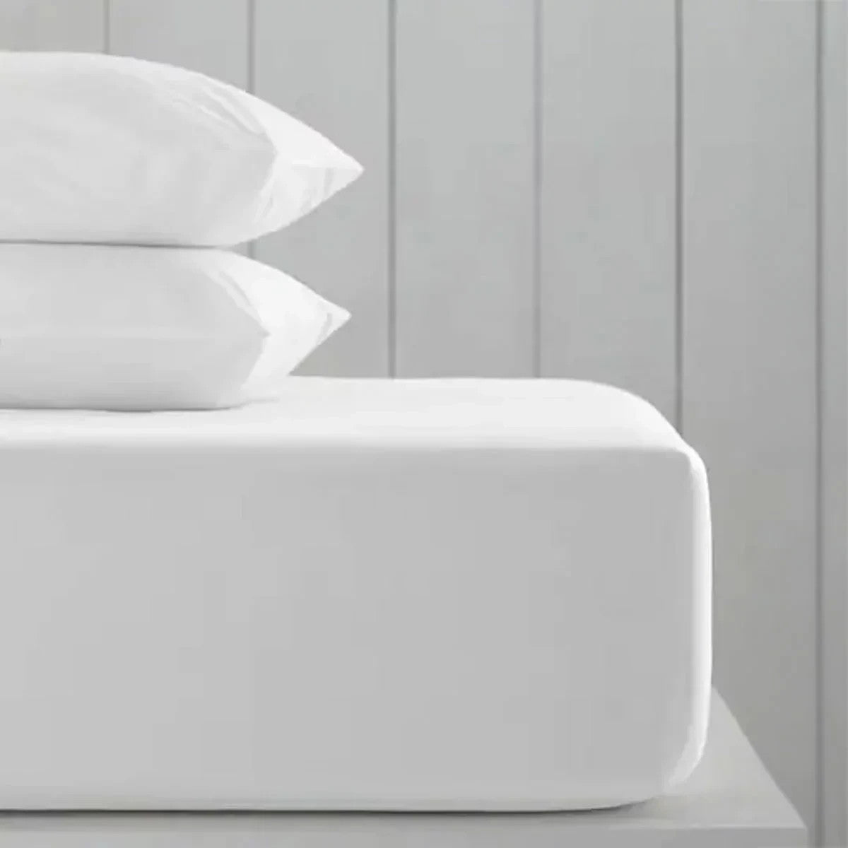 Hotel Signature Double 300 Thread Count Fitted Sheet 2 Pack, White, Deep Double