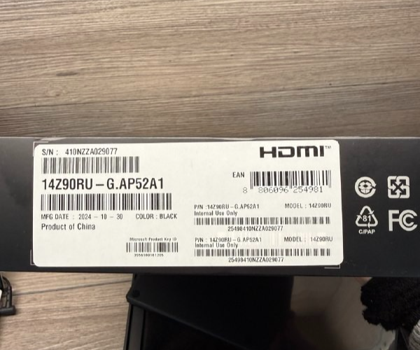 LG gram, Intel Core i5, 16GB RAM, 256GB SSD, 14 Inch Laptop, 14Z90RU-G.AP52A1