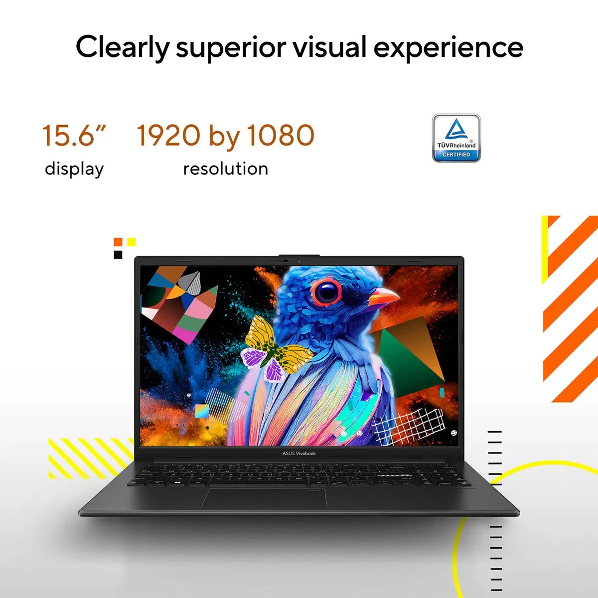 ASUS Vivobook Go, AMD Ryzen 5, 16GB RAM, 512GB SSD, 15.6 Laptop, E1504FA-BQ2566W