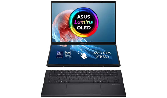 ASUS Zenbook DUO Dual Screen OLED 14" Laptop -Ultra 9, 2TB SSD, 32 GB RAM - Grey