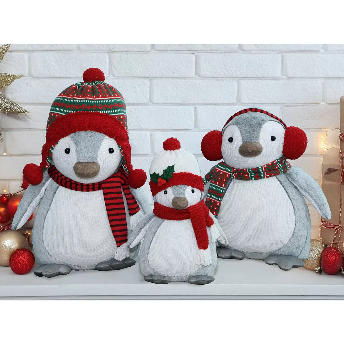 Costco Plush Holiday Penguins - Set of 3