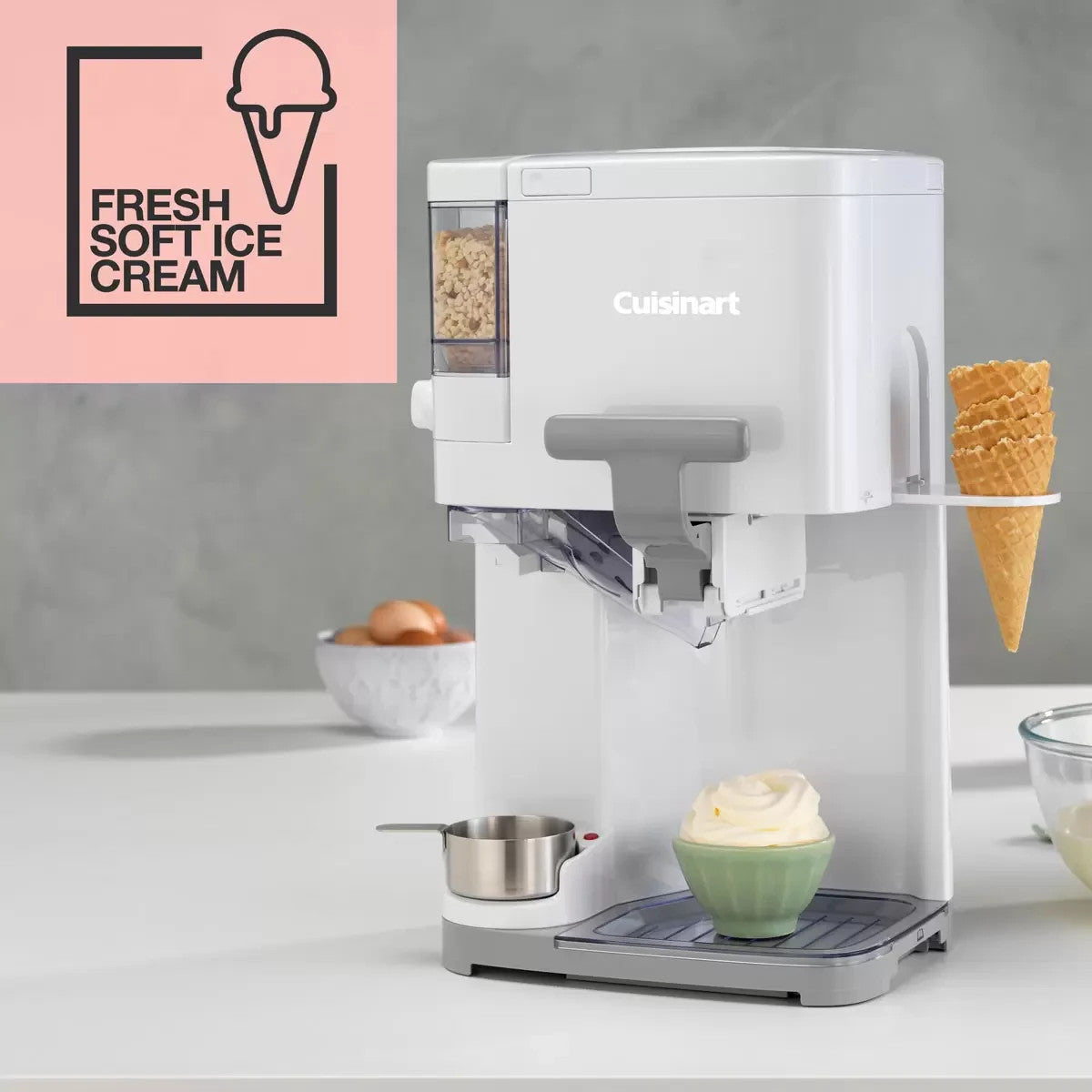 Cuisinart Soft Serve Ice Cream Maker, ICE48U Vegan Sorbet