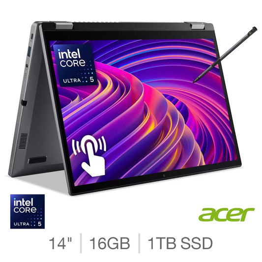 Acer Aspire Spin, Intel Core Ultra 5, 16GB RAM, 1TB SSD, 14 Inch Convertible 2 i