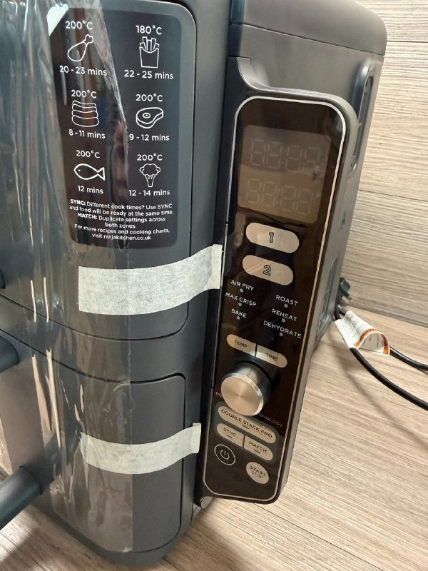 Ninja Double Stack XL  SL400UK  Air Fryer - Dual Zone, 9.5L - New Box open