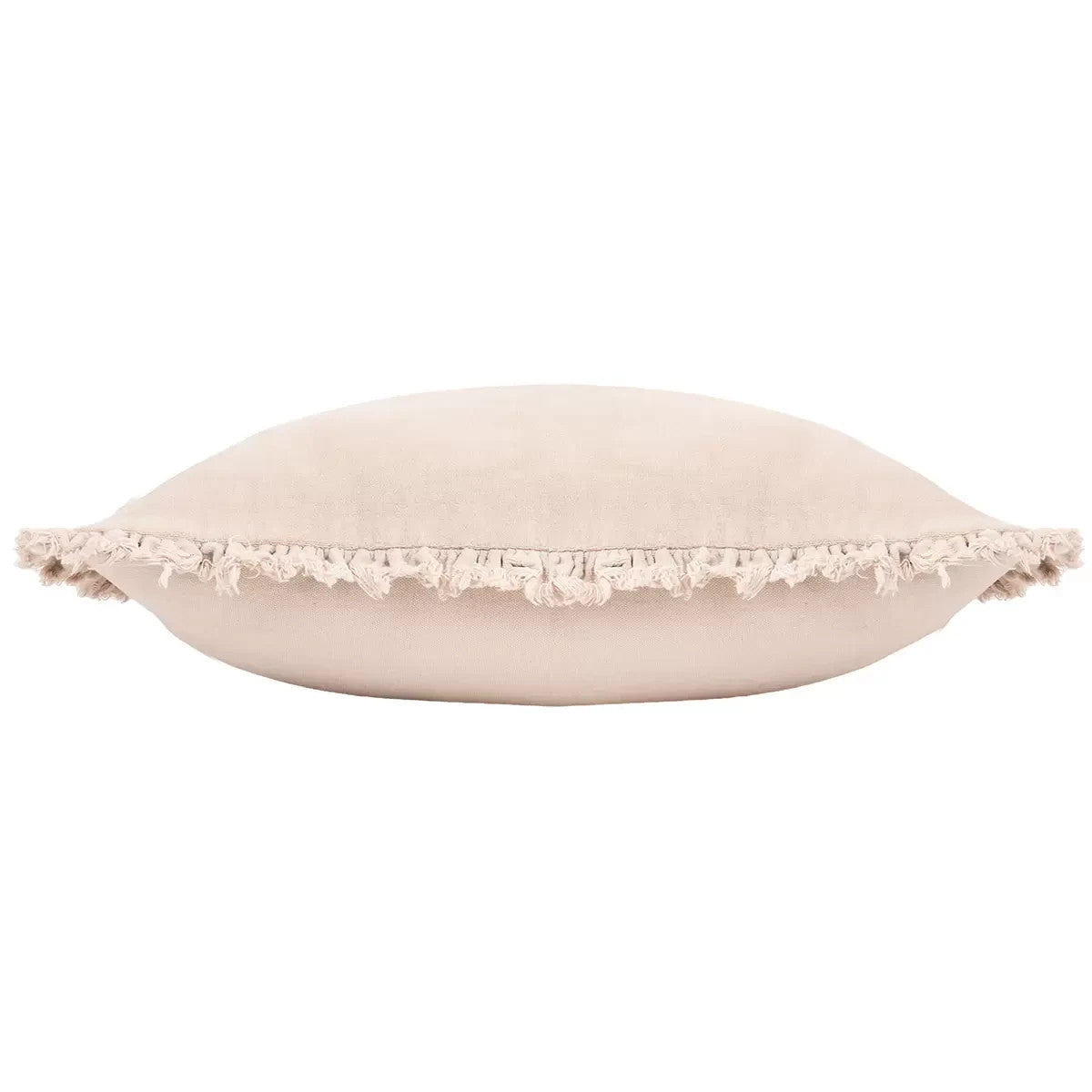 Furn Bertie Velvet Feather Fill Cushion 2 Pack in Cream, 45 x 45 cm
