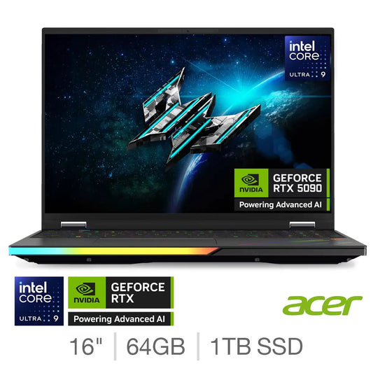 Acer Predator Helios 16 AI Ultra 9 64GB RAM 1TB SSD RTX 5090 Gaming NH.QW0EK.001