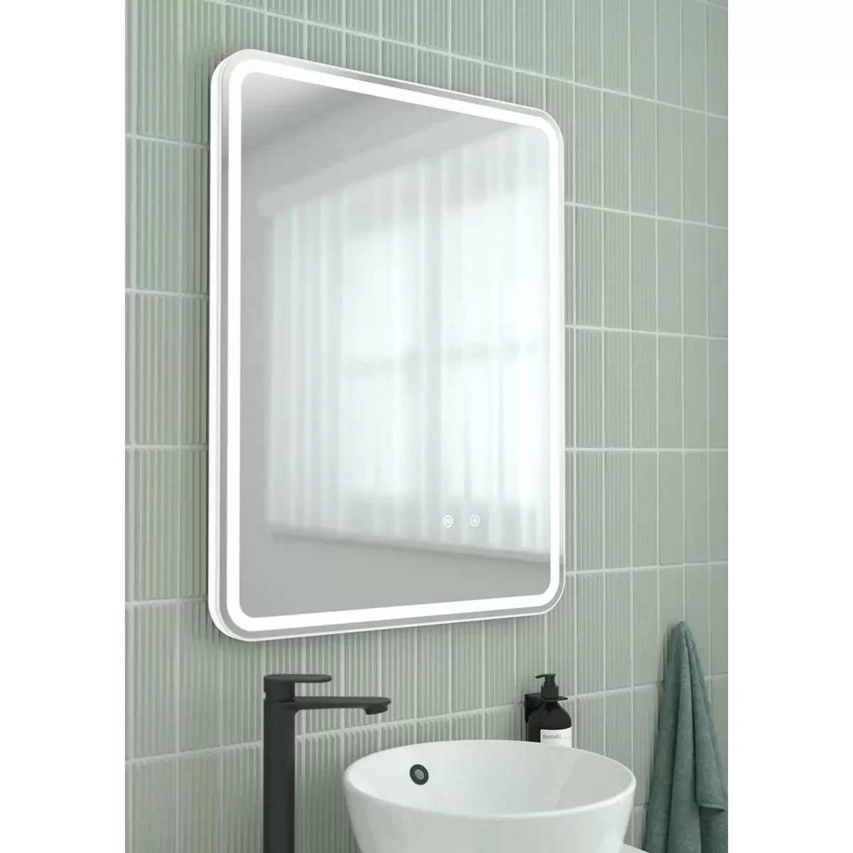 Roper Rhodes Rimini Back Lit Mirror With Demister And Sensor Control 60x80x2.8cm
