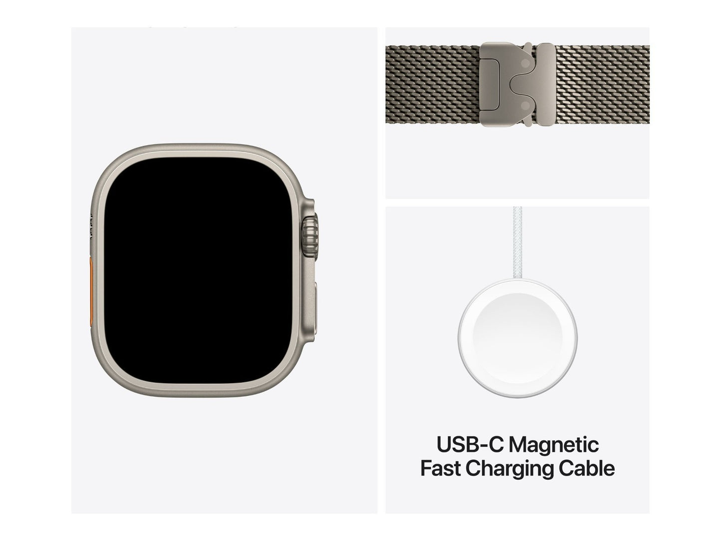 Apple Watch Ultra 2 GPS + Cellular 49mm Titanium Case Milanese Large MX5T3QA/A