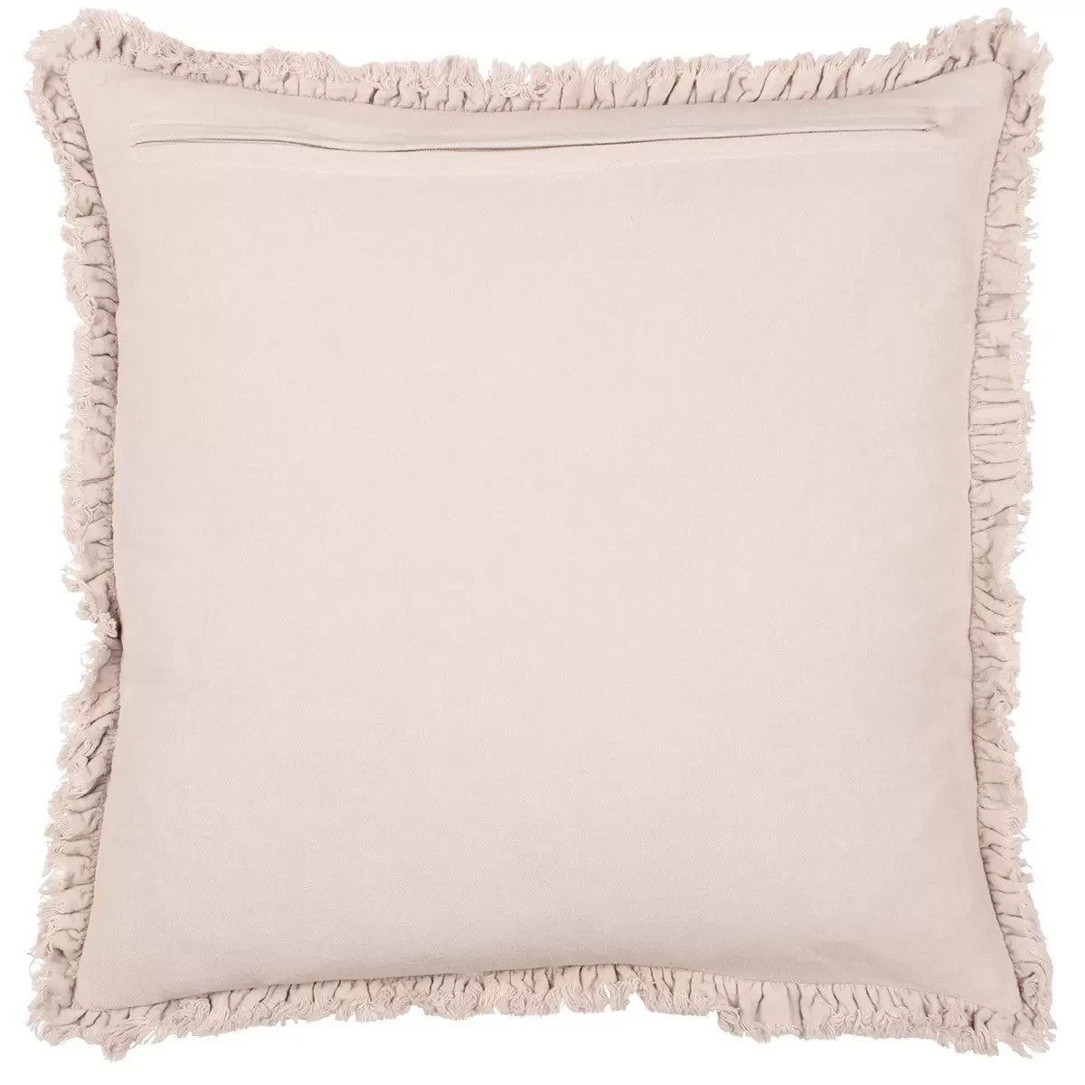 Furn Bertie Velvet Feather Fill Cushion 2 Pack in Cream, 45 x 45 cm