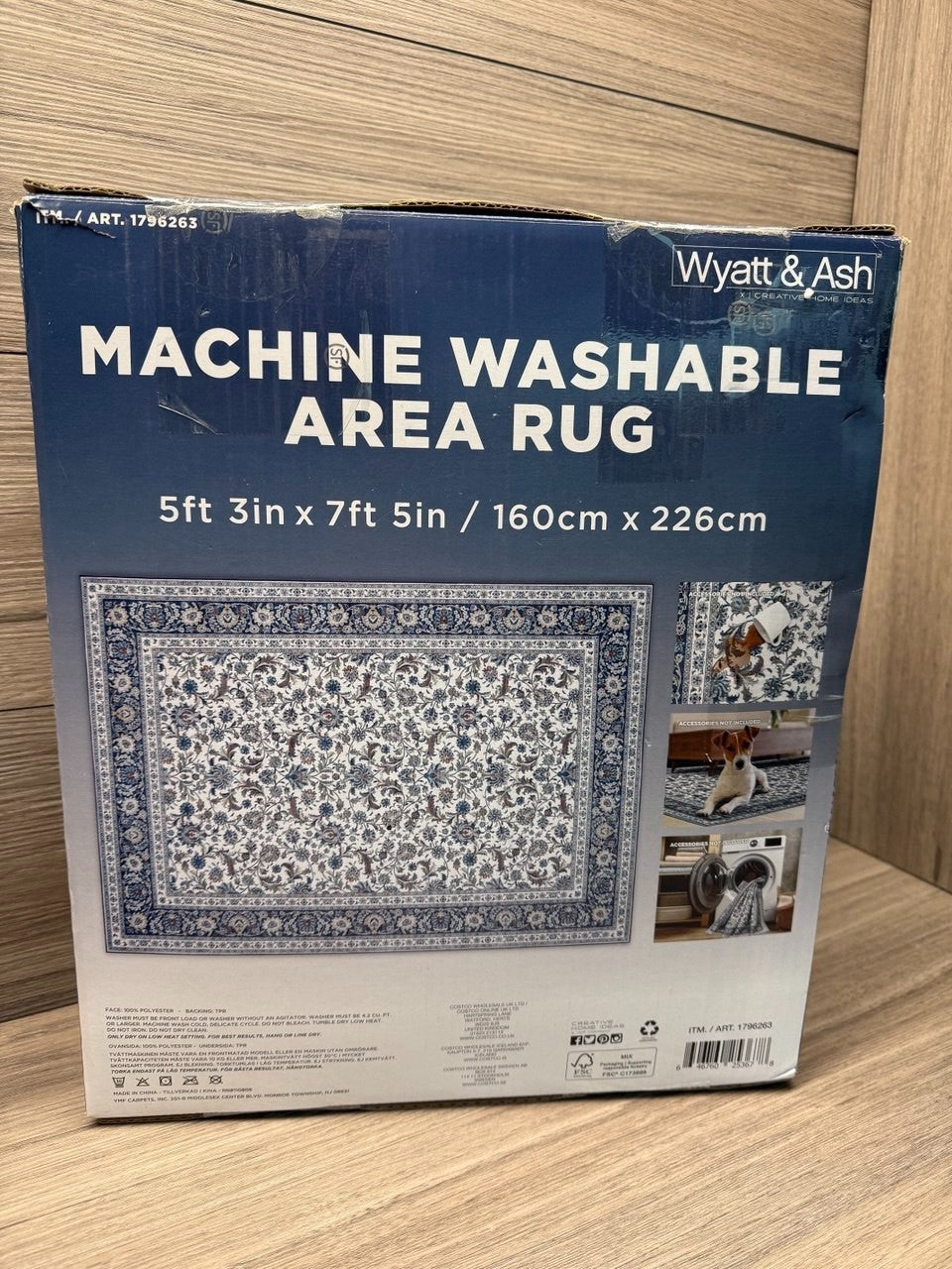 Wyatt & Ash Washable Area Rug Estella Multi 160 x 226 cm Imagine Chenille