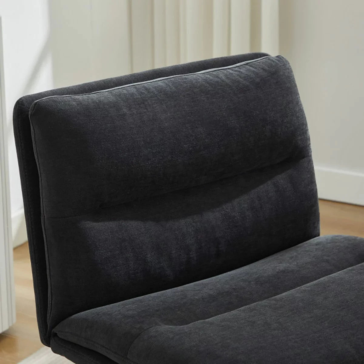 Elle Decor Gracie Criss-Cross Wide Office Chair, Black Ex Display