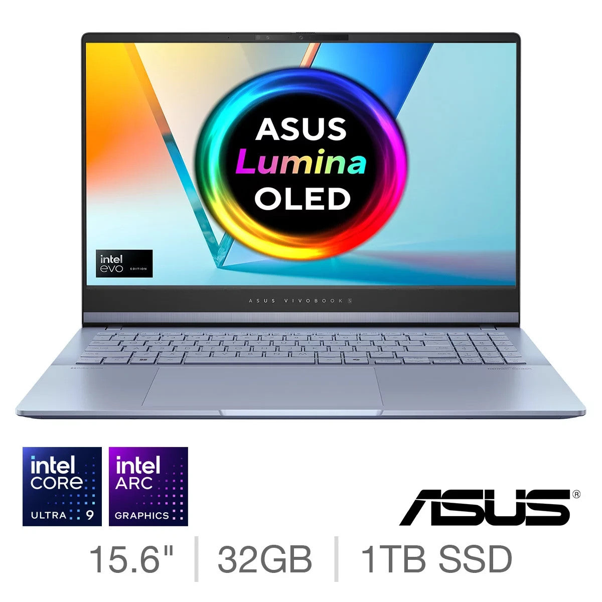 ASUS Vivobook S Ultra 9, 32GB RAM, 1TB SSD, 15.6 Inch OLED Laptop S5506MA-MA025W