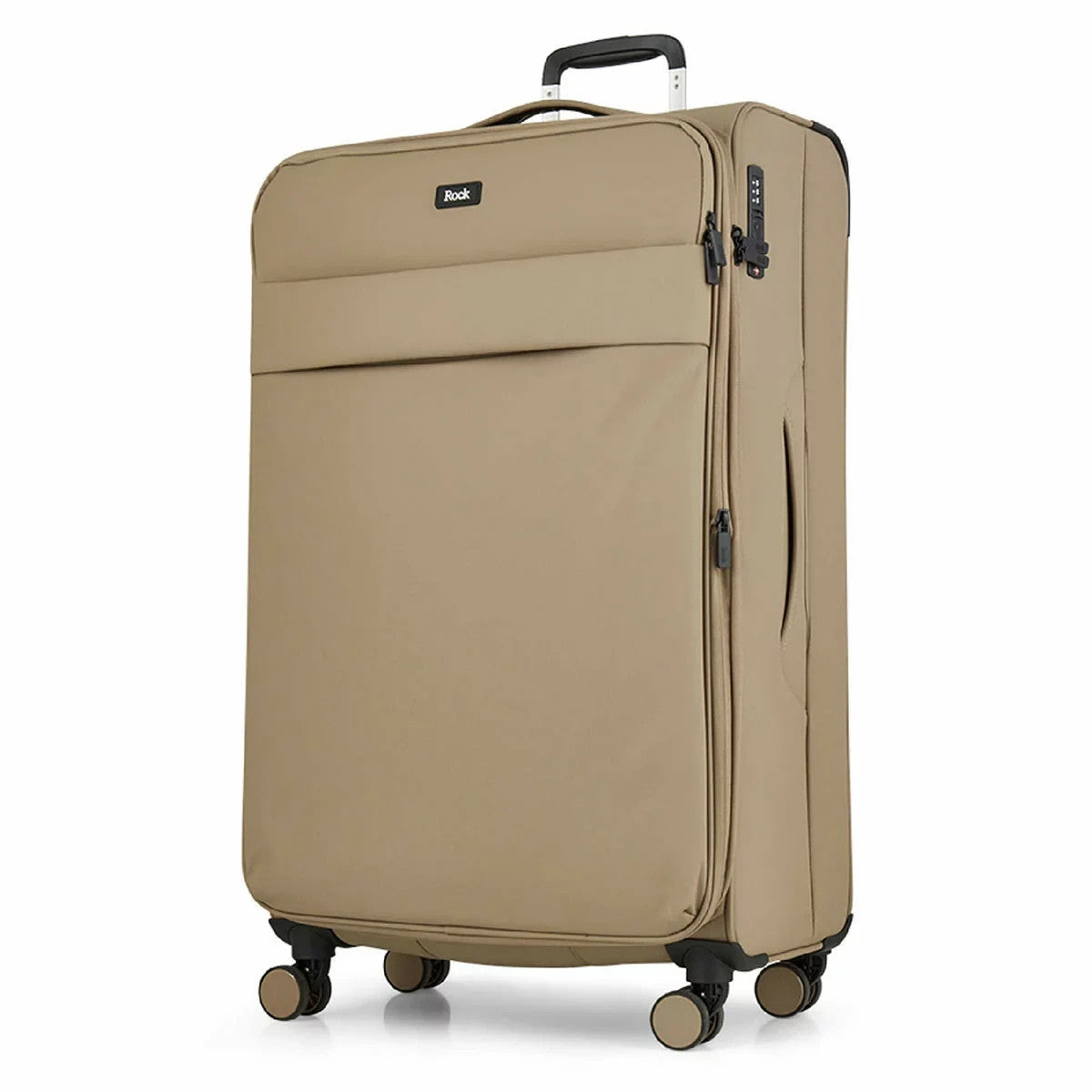 Rock Harper 3 Piece Softside Luggage Set In Beige