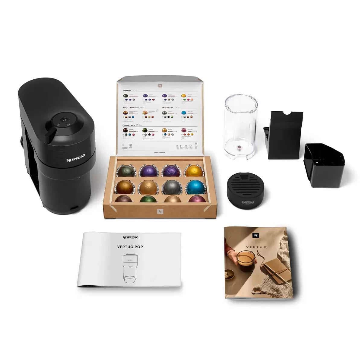 Nespresso by De'Longhi Vertuo Pop Capsule Coffee Machine, ENV90.B New