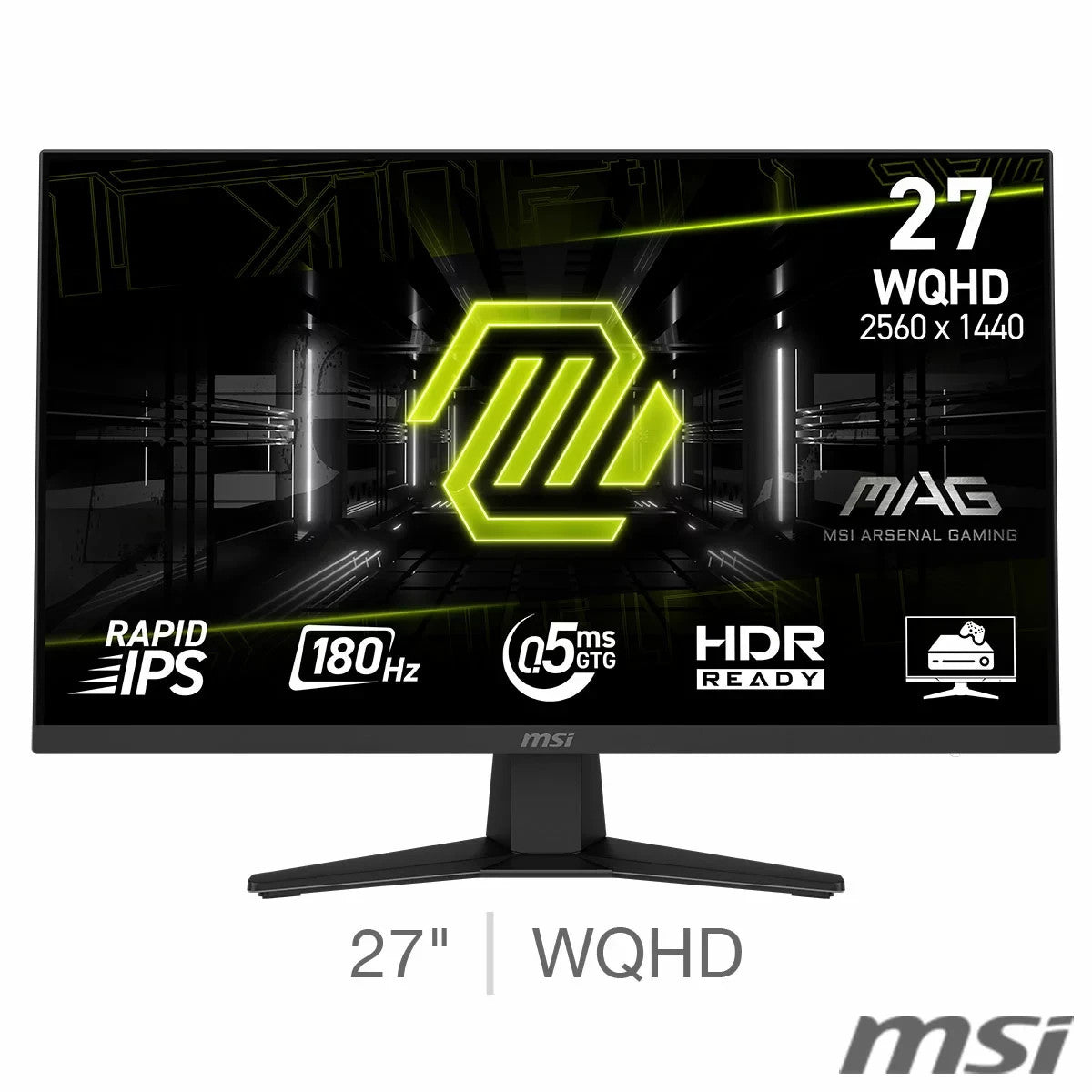 MSI MAG 274QF 27 Inch 180Hz WQHD Gaming Monitor, 9S6-3CE41H-011